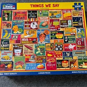 White Mountain Puzzles-‘Things We Say' 1000 Piece Puzzle
